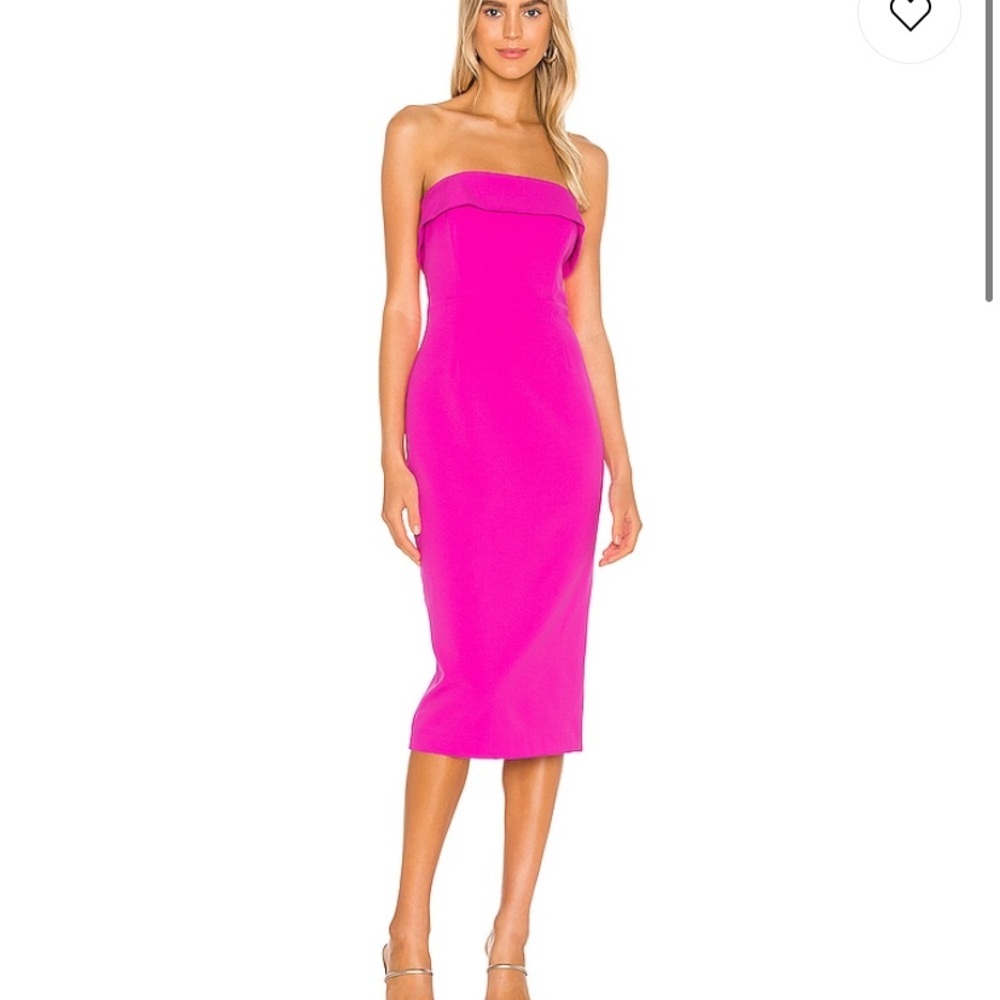 Bardot hot pink midi dress nwt